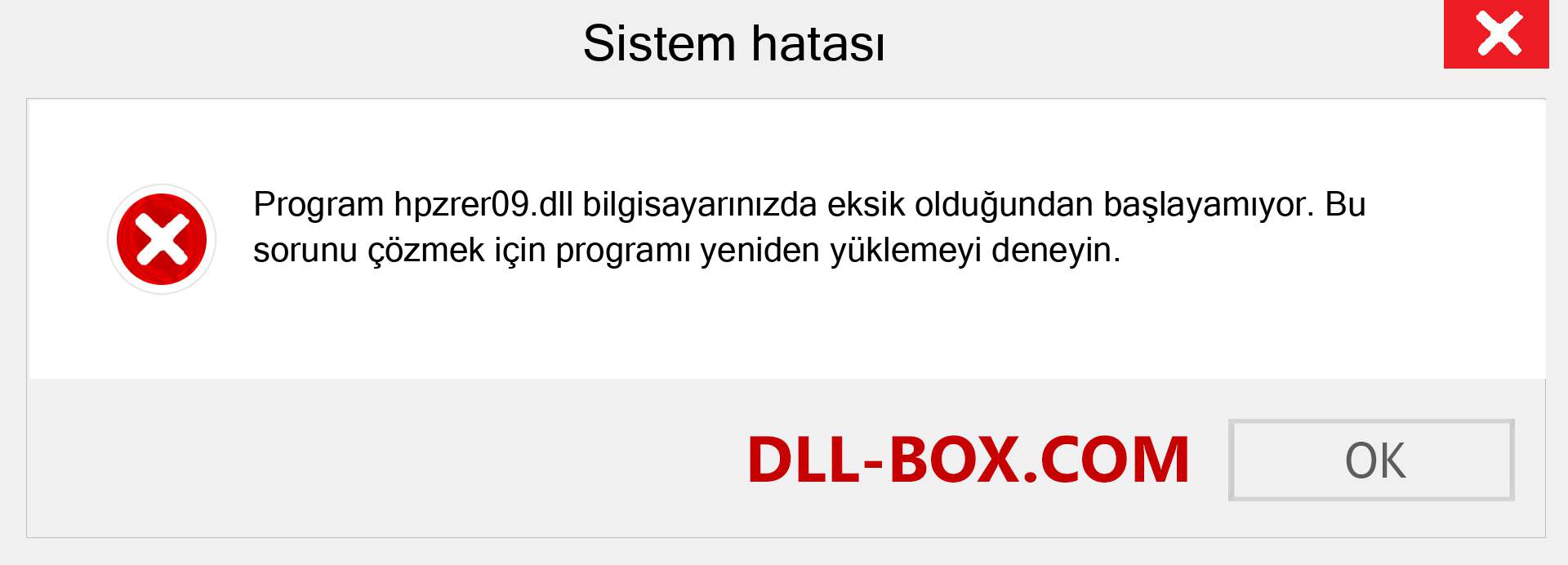 hpzrer09.dll dosyası eksik mi? Windows 7, 8, 10 için İndirin - Windows'ta hpzrer09 dll Eksik Hatasını Düzeltin, fotoğraflar, resimler